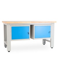 Dielenský stôl Solid OAK-11, 150 cm, 2 závesné boxy