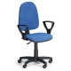 Pracovná stolička Torino s podrúčkami - Modrá