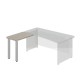 Prístavný stôl TopOffice, ľavý, 90 x 55 cm  - Driftwood