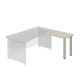 Prístavný stôl TopOffice, pravý, 90 x 55 cm - Agát svetlý