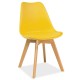 Jedálenská stolička Kris - Žltá