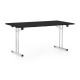 Skladací stôl 160 x 80 cm - Čierna