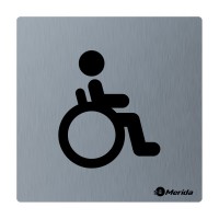 Piktogram z nerezovej ocele STELLA - WC invalidi