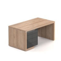 Stôl Lineart 160 x 85 cm + ľavý kontajner
