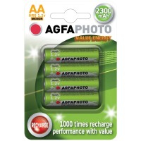 Nabíjacia NiMH batéria AgfaPhoto AA, 2300 mAh, 1,2 V, blister 4 ks