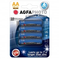 Power alkalická batéria AgfaPhoto LR06/AA, 1,5 V, blister 4 ks