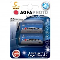 Power alkalická batéria AgfaPhoto  LR14/C, 1,5 V blister 2 ks