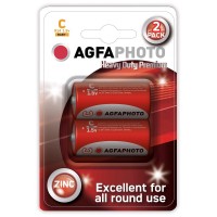 Zinková batéria AgfaPhoto R14/C, 1,5 V blister 2 ks