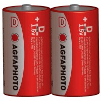 Zinková batéria AgfaPhoto  R20/D, 1,5 V, 2 ks