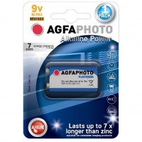 Power alkalická batéria AgfaPhoto 9 V, blister 1 ks