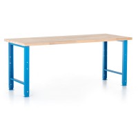 Výškovo nastaviteľný dielenský stôl 200 x 80 cm
