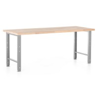 Výškovo nastaviteľný dielenský stôl 200 x 80 cm