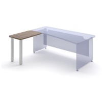 Prístavný stôl TopOffice, ľavý, 90 x 55 cm 
