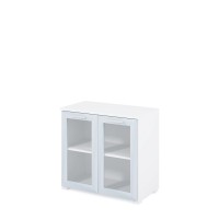 Sklenené dvere Office White 76,4 x 68 cm