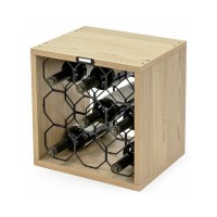 Stojan na víno Cube Vertical pre 9 fliaš