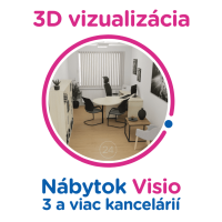 3D vizualizácie Visio: 3 a viac kancelárii