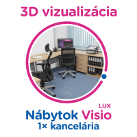 3D vizualizácie Visio LUX: 1× kancelária