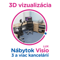 3D vizualizácie Visio LUX: 3 a viac kancelárii