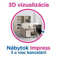 3D vizualizácia Impress: 3 a viac kancelárii