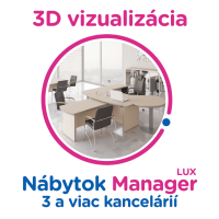 3D vizualizácia Manager LUX: 3 a viac kancelárii