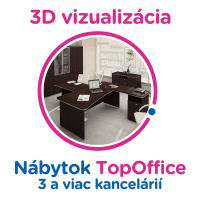 3D vizualizácia TopOffice: 3 a viac kancelária