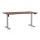 Výškovo nastaviteľný stôl OfficeTech B 160 x 80 cm, šedá podnož