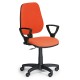 Pracovná stolička Comfort KP s podrúčkami - Oranžová