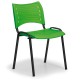 Plastová stolička SMART - čierne nohy - Zelená