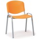 Plastová stolička ISO - sivé nohy - Oranžová
