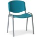 Plastová stolička ISO - sivé nohy - Zelená