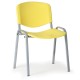 Plastová stolička ISO - sivé nohy - Žltá