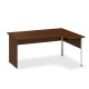 Ergonomický stôl ProOffice A 180 x 120/80 cm, pravý - Orech 
