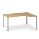 Ergonomický stôl ProOffice B 180 x 120/80 cm, pravý - Buk