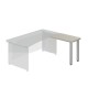 Prístavný stôl TopOffice, pravý, 90 x 55 cm - Driftwood
