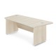 Rohový stôl TopOffice Premium 203,2 x 102,7 cm, pravý - Agát svetlý
