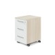 Mobilný kontajner TopOffice Premium 40,8 x 50,4 cm - Agát svetlý / biela