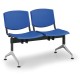 Plastová lavica Design, 2-sedadlo - Modrá