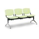 Plastová lavica Design, 3-sedadlo - Zelená