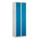 Kovová šatňová skrinka, 60 x 50 x 180 cm, cylindrický zámok - Modrá - RAL 5012