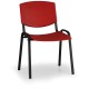 Konferenčná stolička Design - čierne nohy - Červená