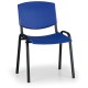 Konferenčná stolička Design - čierne nohy - Modrá