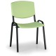 Konferenčná stolička Design - čierne nohy - Zelená