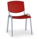 Konferenčná stolička Design - sivé nohy - Červená