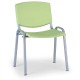Konferenčná stolička Design - sivé nohy - Zelená