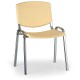Konferenčná stolička Design - chrómované nohy - Žltá
