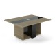 Rokovací stôl Trevix 180 x 140 cm - Dub pieskový / čierna