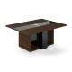 Rokovací stôl Trevix 180 x 140 cm - Dub Charleston / čierna