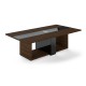 Rokovací stôl Trevix 260 x 140 cm - Dub Charleston / čierna