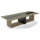 Rokovací stôl Trevix 360 x 140 cm - Dub pieskový / čierna
