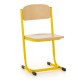 Školská stolička Denis, nastaviteľná - veľ. 2-4 - Žltá - RAL 1021